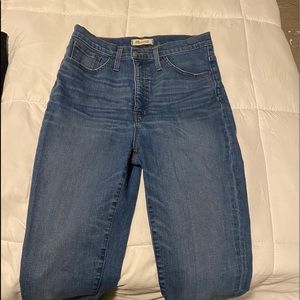 Madewell 11 inch high rise skinny jeans
